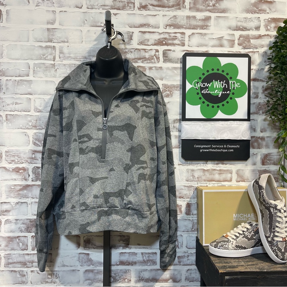 Mondetta Gray Patterned Pullover Xl - image 1